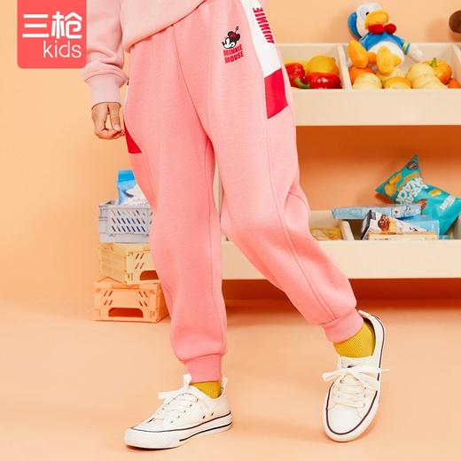 Threegun三枪 【超密绒】男童/女童少儿休闲卫裤保暖长裤-6D071B011 商品图8