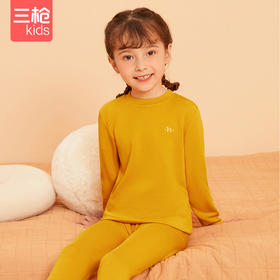 Threegun三枪 【聚暖】女童小高领儿童保暖内衣套装-2D286D011