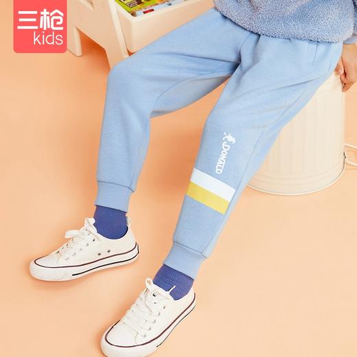 Threegun三枪 【超密绒】男童/女童少儿休闲卫裤保暖长裤-6D075B011 商品图1