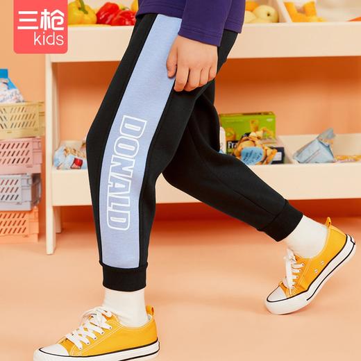 Threegun三枪 【超密绒】男童/女童少儿休闲卫裤保暖长裤-6D071B011 商品图1