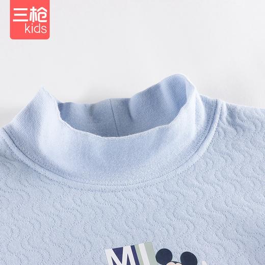 Threegun三枪 【暖棉】男童半高领儿童保暖内衣套装-2D309D011 商品图2