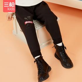 Threegun三枪 【超密绒】男童/女童少儿休闲卫裤保暖长裤-6D075B011