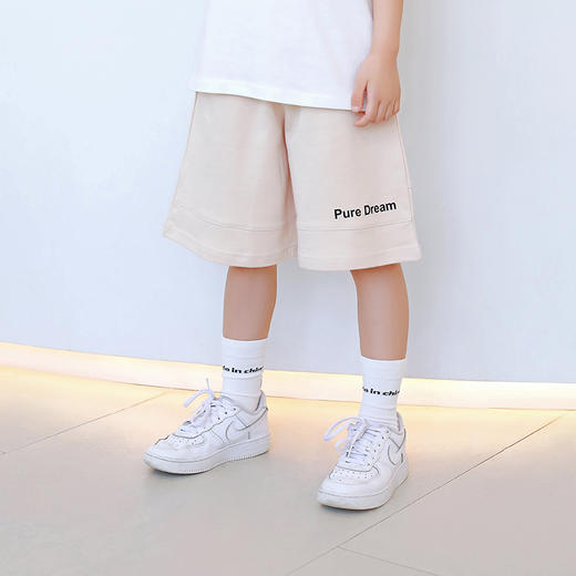 【抄底价清仓】龙之涵小毛圈运动款短裤 5分裤 全棉 吸汗透气   弹力款 尺码100-170 龙之涵简约酷型五分短裤 商品图9