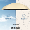 【清仓活动】迷你六折黑胶防晒伞，袖珍口袋遮阳伞扁伞，晴雨两用太阳伞! 【224-6】 商品缩略图6