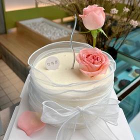 （可定制无蔗糖）玫瑰蛋糕 / 鲜花装点的高颜值蛋糕 / 6寸8寸可选