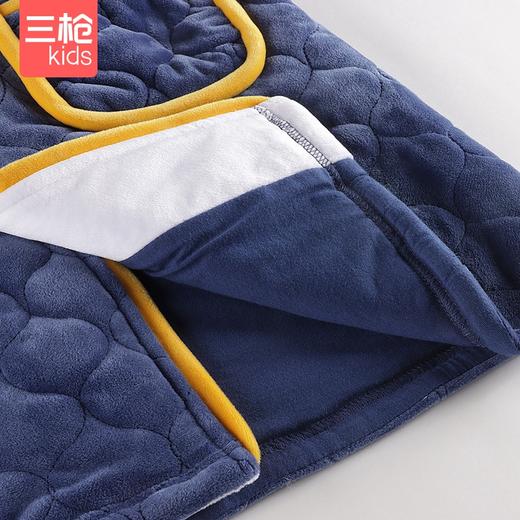 Threegun三枪 【夹棉】男童开襟长袖家居套儿童家居服睡衣-8D213D011 商品图4