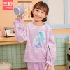 Threegun三枪 【法兰绒】女童圆领长袖家居套儿童家居服睡衣-8D108D011 商品缩略图1