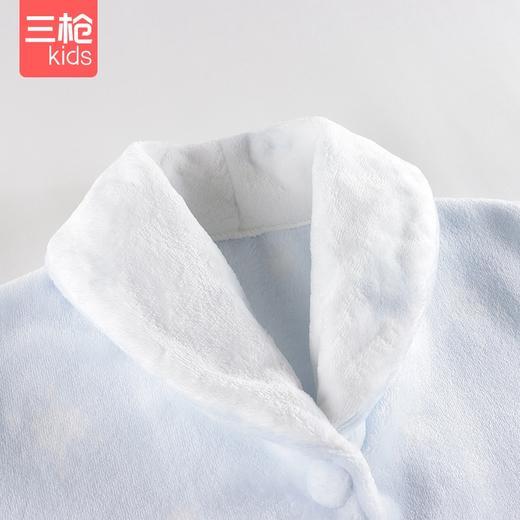 Threegun三枪 【法兰绒】女童开襟长袖家居套儿童家居服睡衣-8D106D011 商品图2