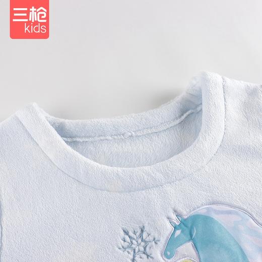Threegun三枪 【法兰绒】女童圆领长袖家居套儿童家居服睡衣-8D108D011 商品图2