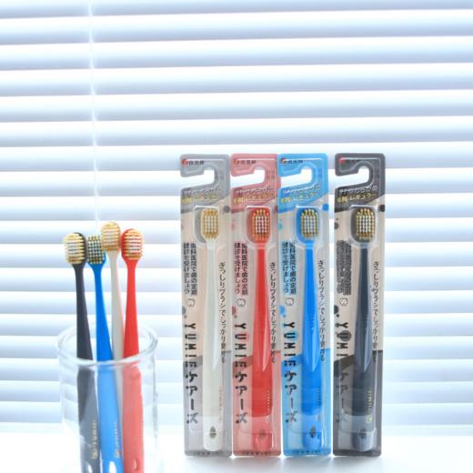 【福利购】由美枝48孔双重洁柔牙刷软毛（摩登灰/静谧白/落英红/玛诺蓝） 商品图0