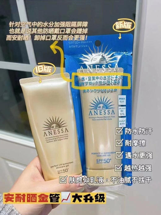 资生堂安耐晒清爽防晒90ml 商品图1