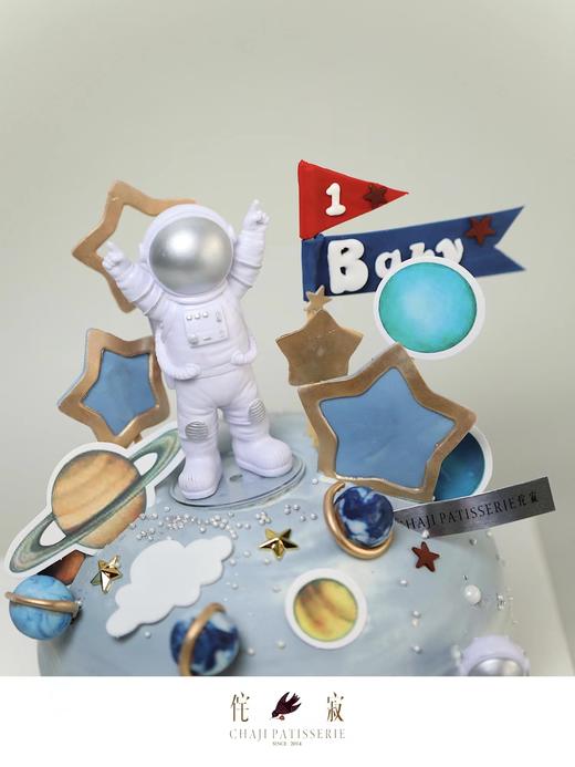 宇航员蛋糕（上面玩偶沉，单独带）（外面颜色白奶调色） 商品图3