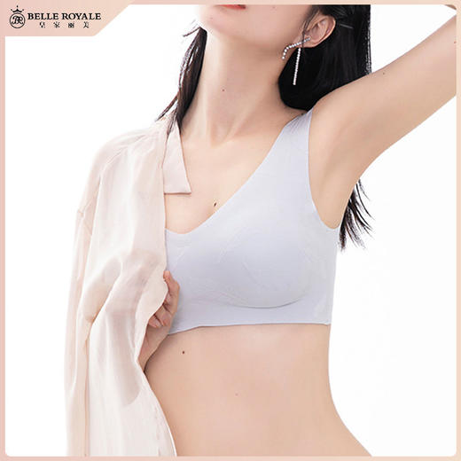 【秒杀品不退不换】皇家丽美轻羽无痕内衣收副乳无钢圈无感贴合内衣文胸套装WW015 商品图0
