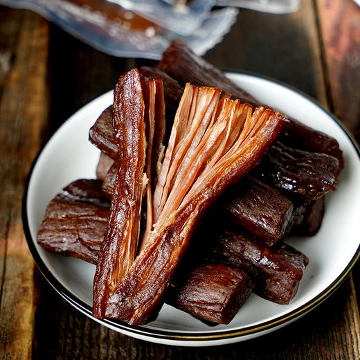 【真牛肉不掺假】内蒙特产九匠牛草原风干牛肉干长条手撕牛肉干200g盒装内部独立小包装 商品图6