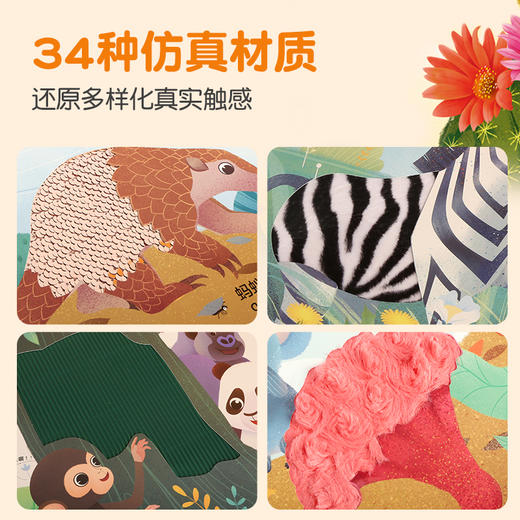 【青葫芦】小手摸摸大自然触摸书 套装4册 0-3岁婴儿启蒙不烂触早教绘本 商品图3
