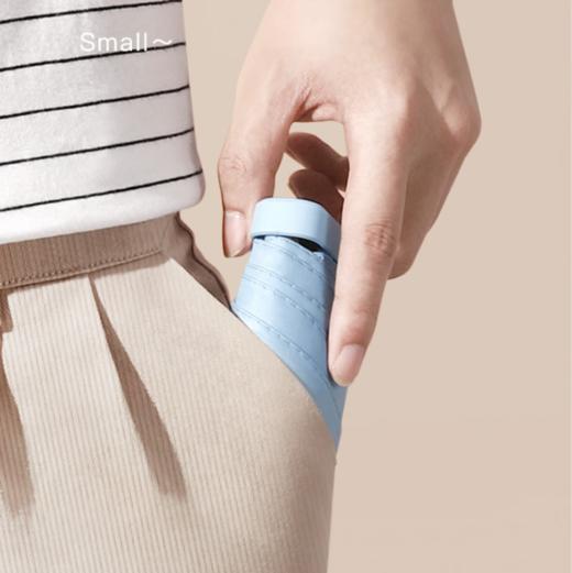 【清仓活动】迷你六折黑胶防晒伞，袖珍口袋遮阳伞扁伞，晴雨两用太阳伞! 【224-6】 商品图3