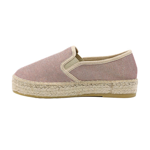断码特价41码--西班牙原产手工制作时尚超舒适草编鞋休闲鞋2001S-裸粉色 商品图1