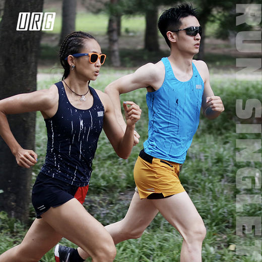 URG汗速跑步冰丝凉感背心Run Singlet跑马拉松比赛春夏秋季越野跑步耐力跑训练慢跑健身徒步运动 商品图6