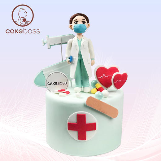 【私人订制】最美医生护士水果奶油生日蛋糕 商品图0