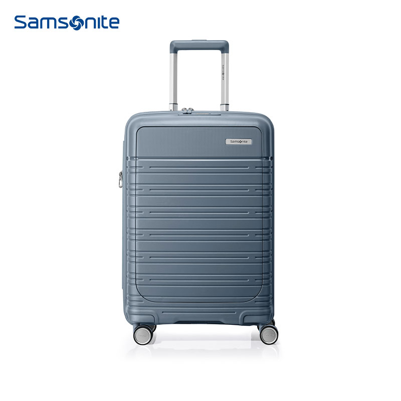 【2025员工内购】新秀丽前置开口可扩展多功能PP材质拉杆箱QI8*002