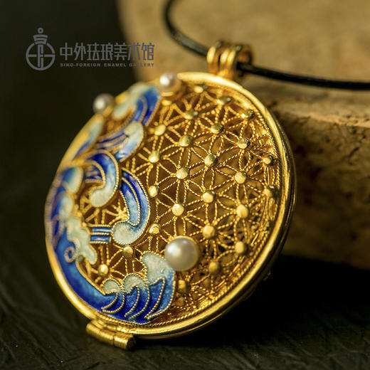 《水云间》 银胎花丝香囊吊坠 商品图3