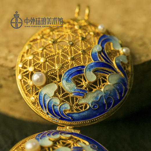 《水云间》 银胎花丝香囊吊坠 商品图1