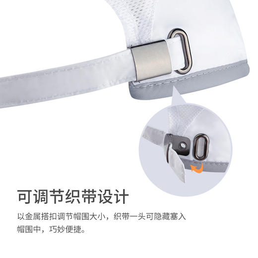 积能 户外运动网帽子男女刺绣运动网帽户外超薄速干帽透气户外运动帽 商品图3