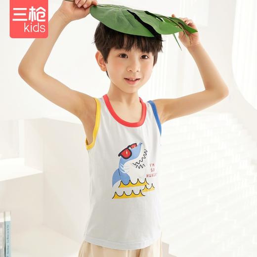 Threegun三枪 【水柔棉】男童家居三件套-89209E011 商品图1
