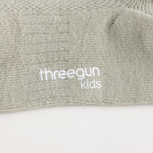 Threegun三枪 少儿抗菌网眼浅口袜(3双装)-99338Z011 商品图3