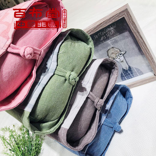 【武汉-新洲】百布堂古风盘扣养生护颈枕48*16*8cm 商品图1