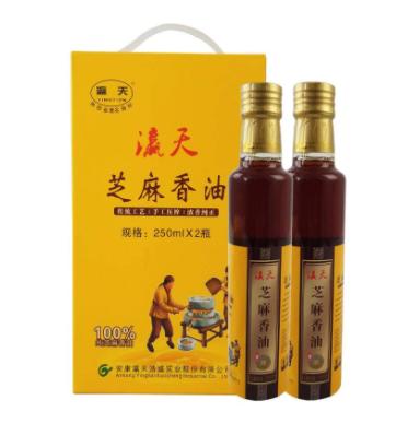 安康汉滨芝麻香油礼盒250ml*2瓶 商品图0