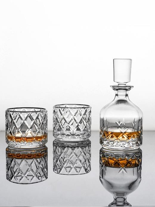 捷克进口/BOHEMIA波西米亚进口水晶威士忌套装（1樽2杯）-YHD 商品图1
