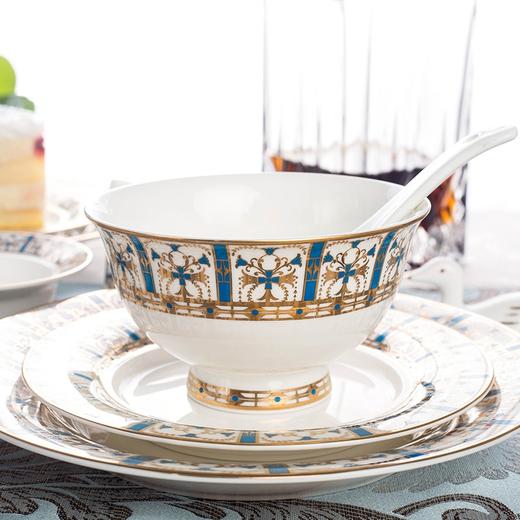 【清仓特惠3折，仅1套，运费自理或门店自提】雷澳娜REONE流金岁月高档骨瓷10人用62头中餐具【不支持补差，非质量问题不退不换】S 商品图1