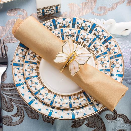 【清仓特惠3折，仅1套，运费自理或门店自提】雷澳娜REONE流金岁月高档骨瓷10人用62头中餐具【不支持补差，非质量问题不退不换】S 商品图3