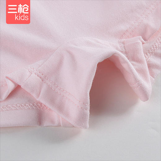 Threegun三枪 【舒肤弹力棉】女童平角短裤四角儿童内裤(2条装)-58148B021 商品图4