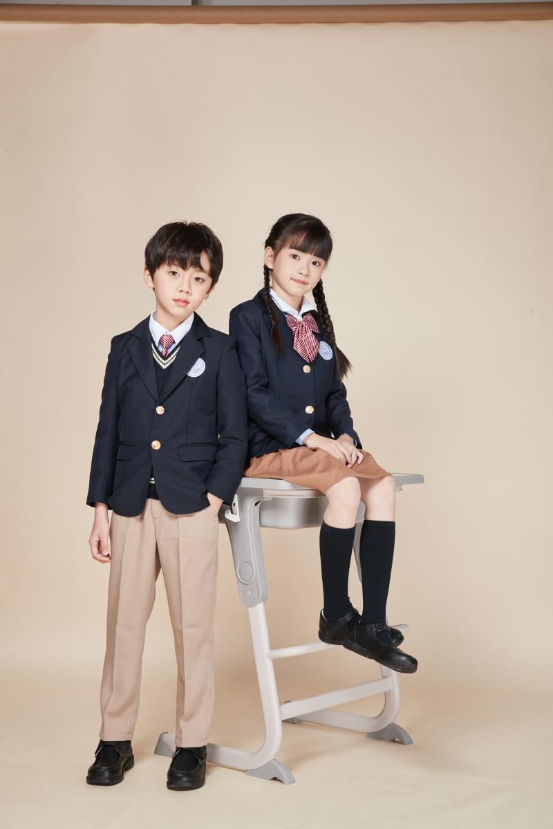 深圳明德校服中小学生女生夏秋冬礼服