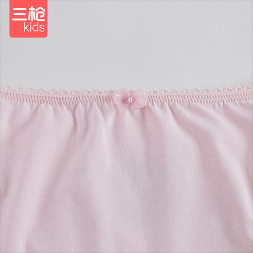 Threegun三枪 【舒肤弹力棉】女童平角短裤四角儿童内裤(2条装)-58148B021 商品图2