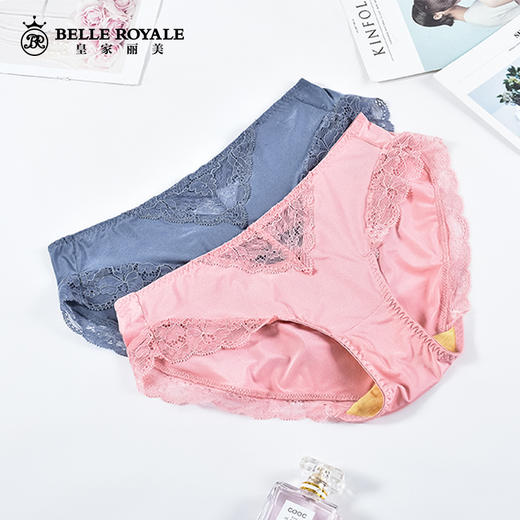 皇家丽美内裤女春夏无痕内裤低腰蕾丝底裤K907-K1 商品图3