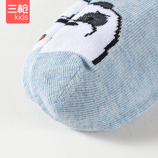 Threegun三枪 [旗下迪茨童装]少儿浅口船袜(3双装)-9C017Z011 商品图3