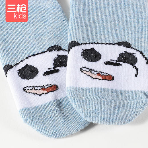 Threegun三枪 [旗下迪茨童装]少儿浅口船袜(3双装)-9C017Z011 商品图4