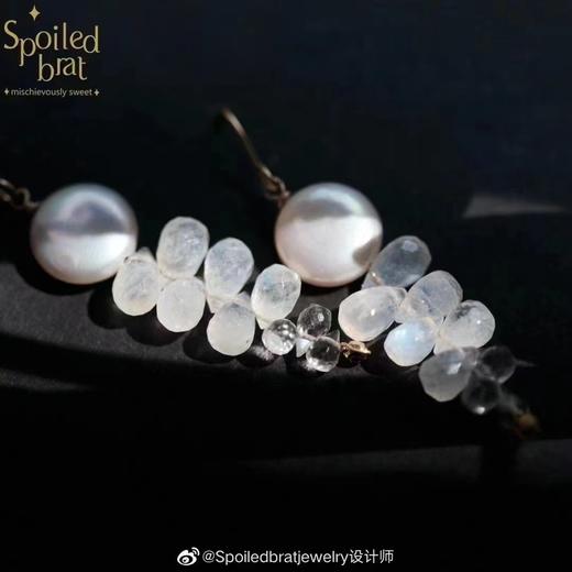 SpoiledBrat Jewelry巴洛克珍珠月光石耳环 商品图2
