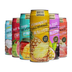 中国台湾国民味队听装易拉罐果汁系列500ml 多种口味 清新口感 025224/024569/024567/024568/020875