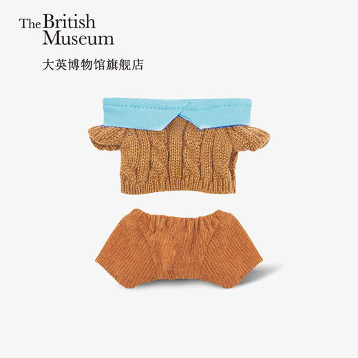 大英博物馆安德森猫巴斯特英伦风小毛衣娃衣套装创意儿童节礼物 商品图1