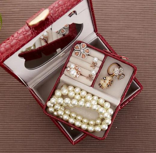 【专柜多样屋】多样屋鳄鱼纹首饰盒收纳饰品盒2件套 商品图5