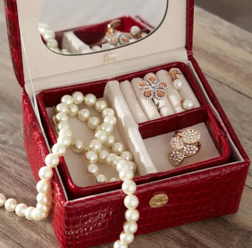 【专柜多样屋】多样屋鳄鱼纹首饰盒收纳饰品盒2件套 商品图4