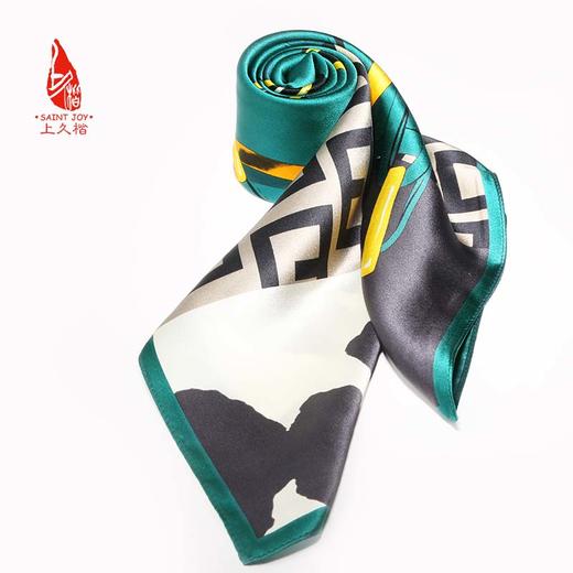 SAINTJOY/上久楷真丝方巾100%桑蚕丝FJS22011莫兰迪 商品图8
