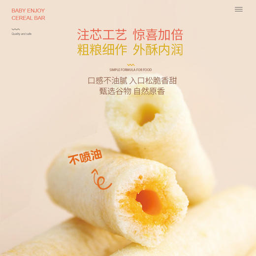 婴享珍芯谷物棒100g酥软细腻儿童零食 商品图3