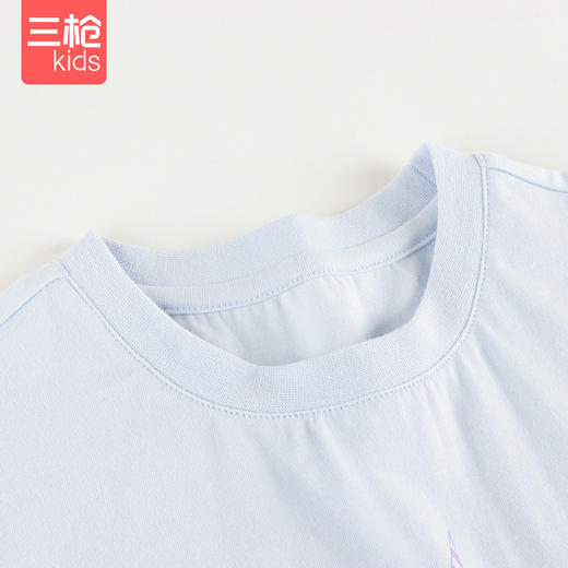 Threegun三枪 【水柔棉】男童女童少儿圆领儿童短袖衫T恤-29373A011 商品图2