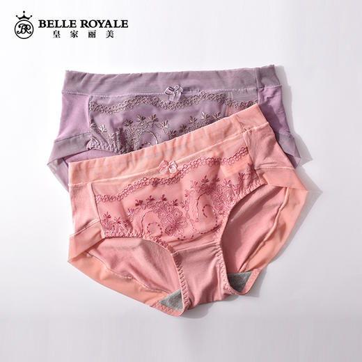 皇家丽美内裤女春夏无痕内裤中腰蕾丝裤头「内裤品类特殊不支持退换哦~」K1803-K1 商品图0