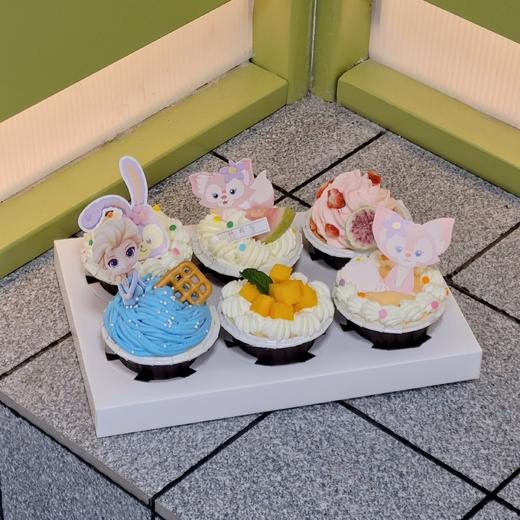 （可定制无蔗糖）杯子蛋糕组合 / 可爱的迪士尼风格，1组6个 商品图1